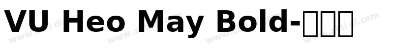 VU Heo May Bold字体转换